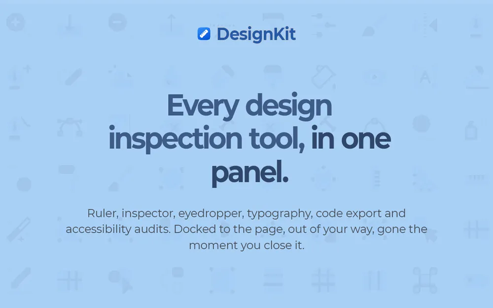 DesignKit: every design inspection tool in one panel