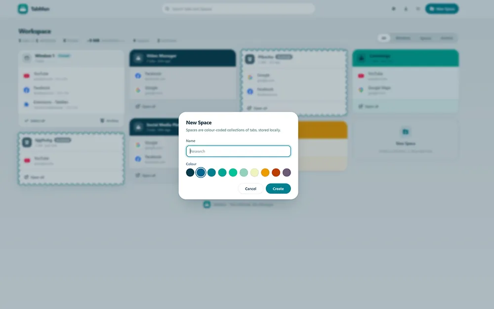 TabMan: creating a new space for tabs
